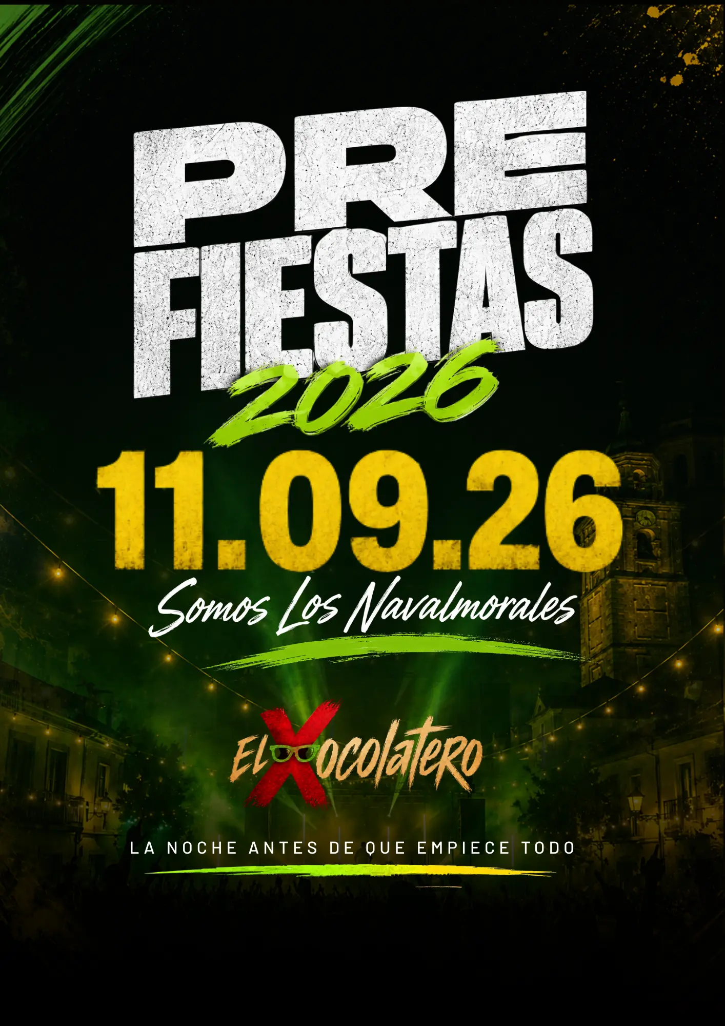 Cartel teaser de la Prefiesta 2026 de Los Navalmorales