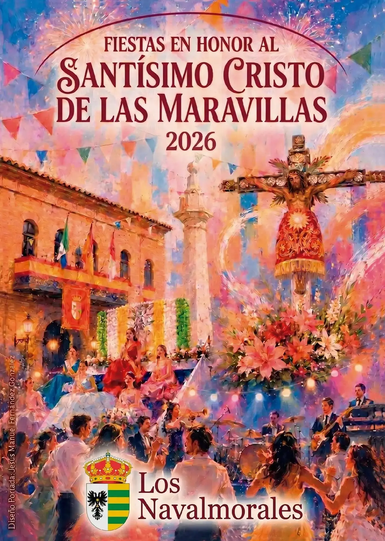 Cartel oficial ganador de las Fiestas 2026 de Los Navalmorales en honor al Santísimo Cristo de las Maravillas