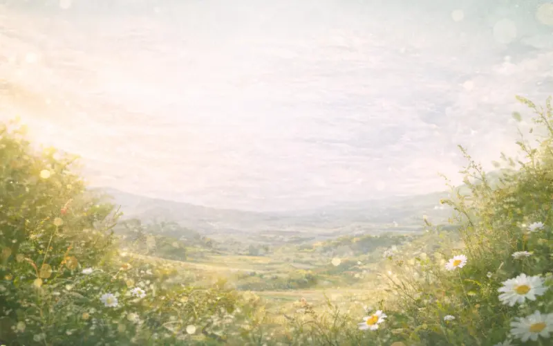 Paisaje natural luminoso para la Semana de la Salud Comunitaria en Los Navalmorales