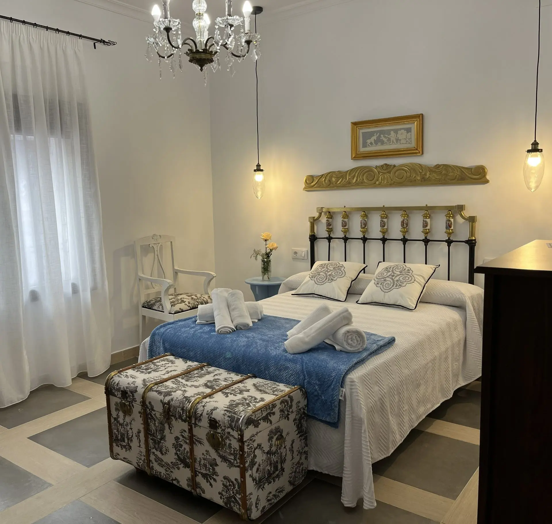 Habitación de deshilado de La Bordadora de Sueños