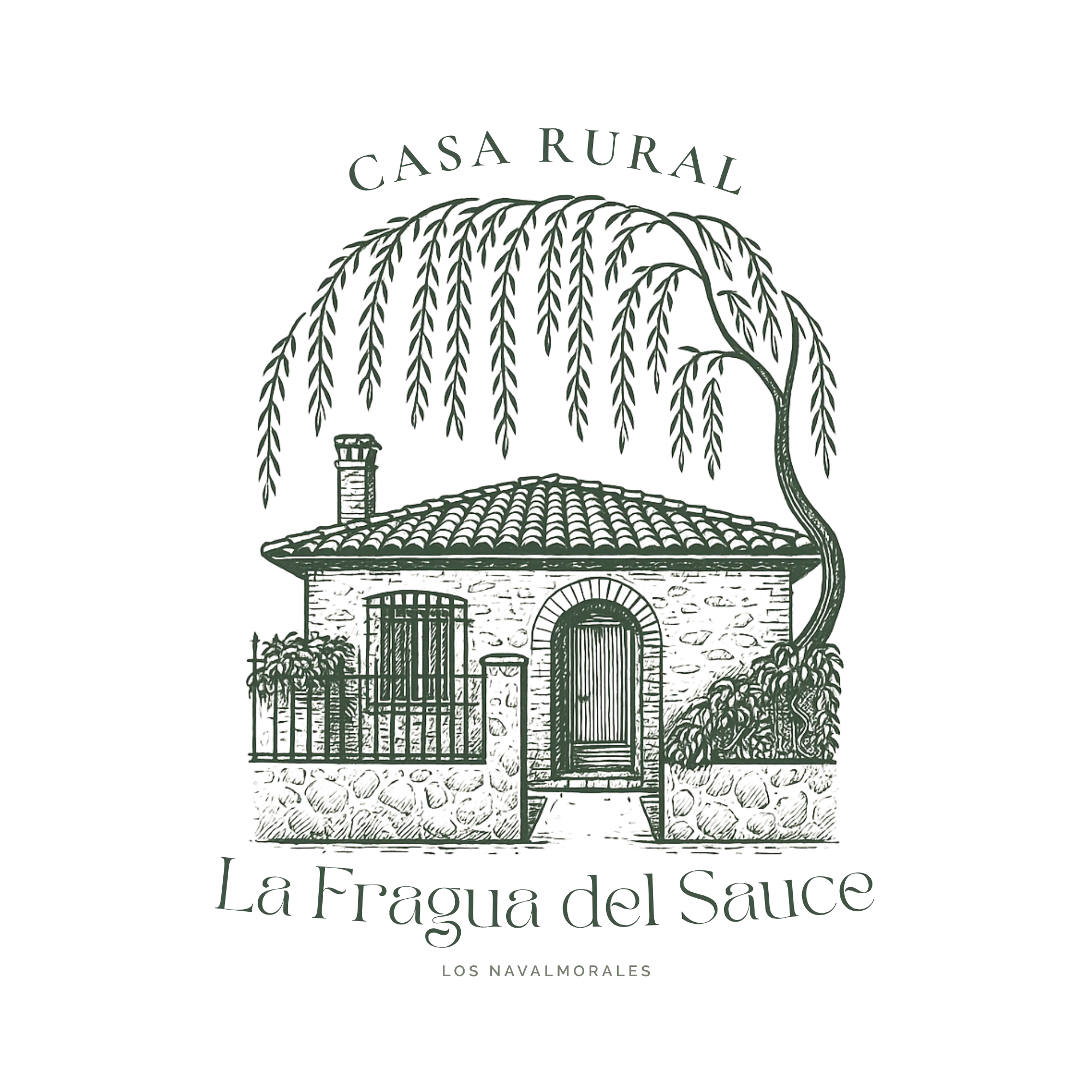 Logotipo de La Fragua del Sauce, casa rural en Los Navalmorales